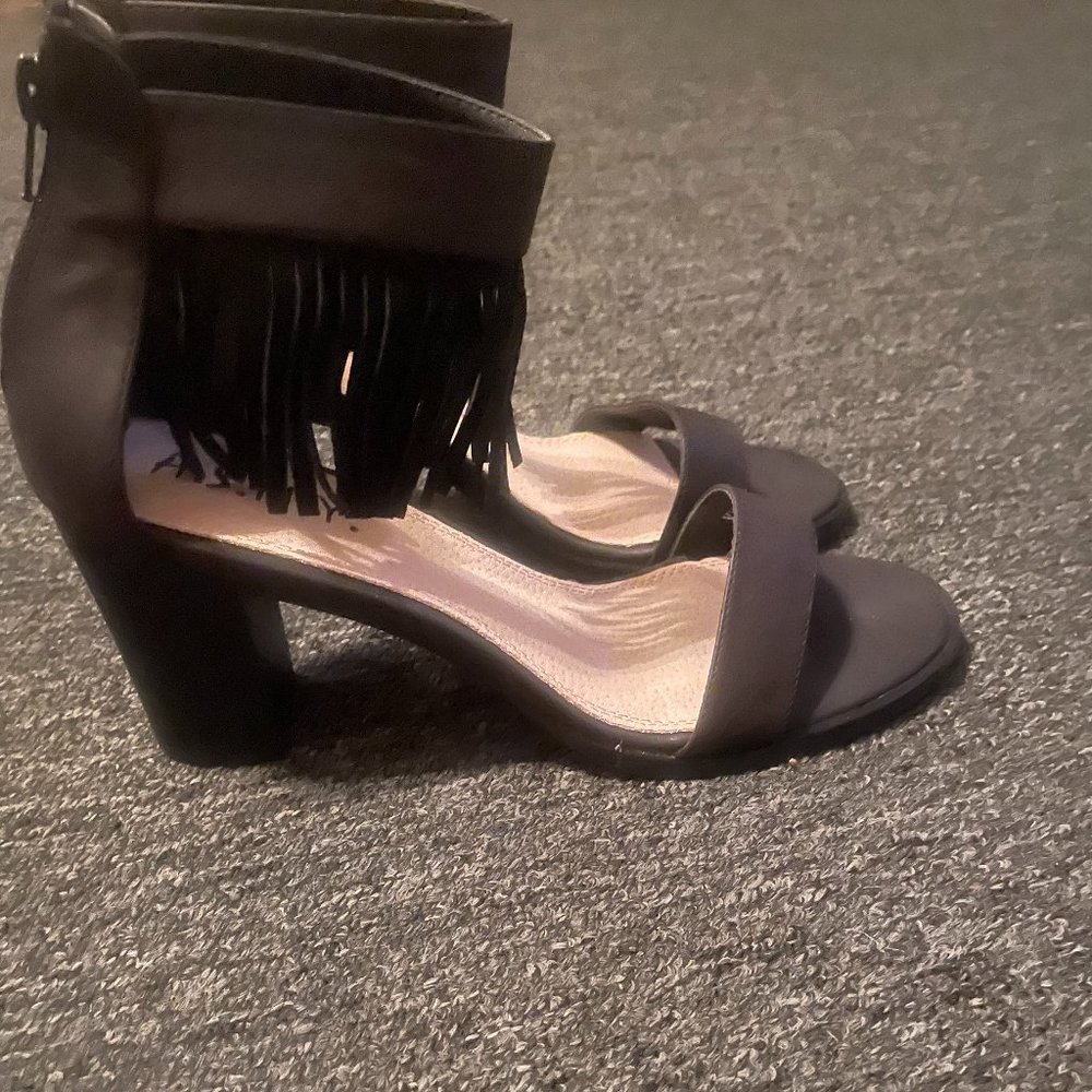 Black Suede Sandals Size 9